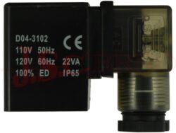 Cívka SLP s konektorem A/30mm, LED, DIN43650A